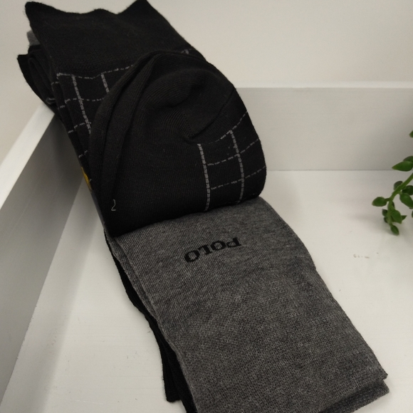 Polo by Ralph Lauren Men’s 3-Pack Multi-Color Socks - Picture 4 of 5